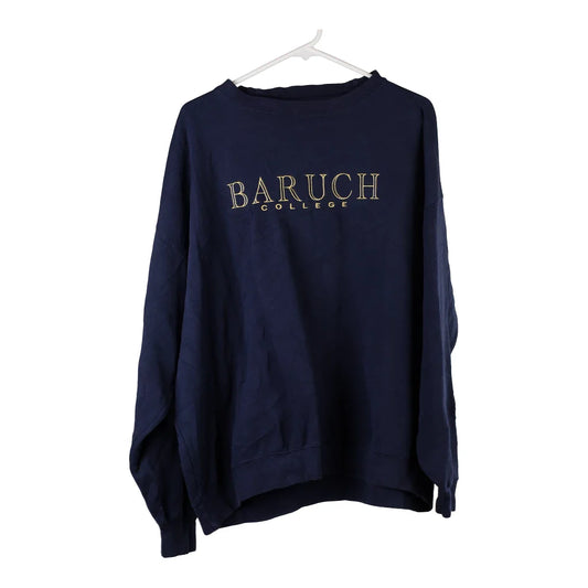 Vintage navy Baruch College Jansport Sweatshirt - mens x-large
