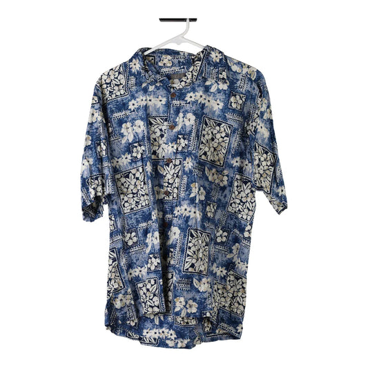 Vintage blue Koa Road Hawaiian Shirt - mens large