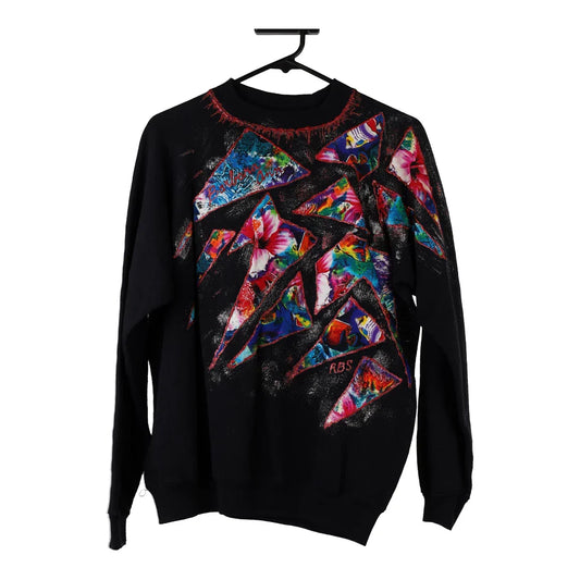 Vintage black Made in USA Hanes Jumper - womens large