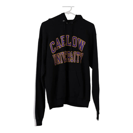 Vintage black Carlow University Champion Hoodie - mens medium