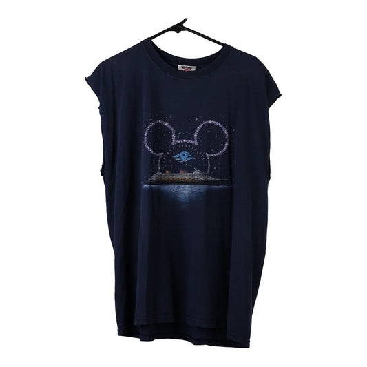 Vintage navy Cuise Line Disney Vest - mens x-large