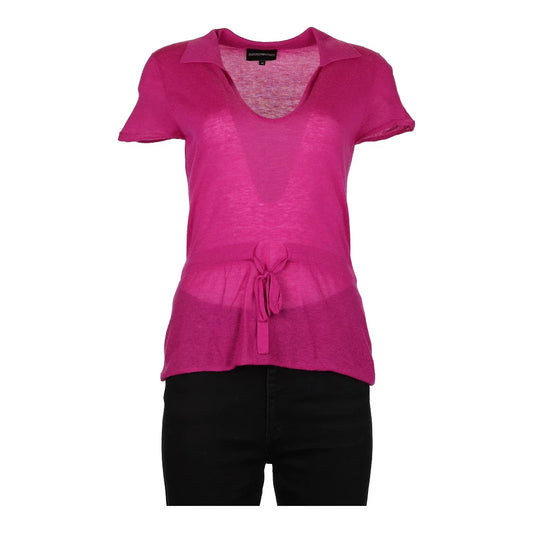 Vintage pink Emporio Armani Top - womens medium