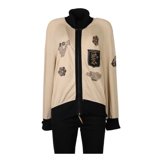 Vintage beige Maria Cristina Sartini Zip Up - womens medium