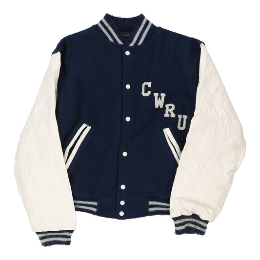 Vintage navy Unbranded Varsity Jacket - mens large