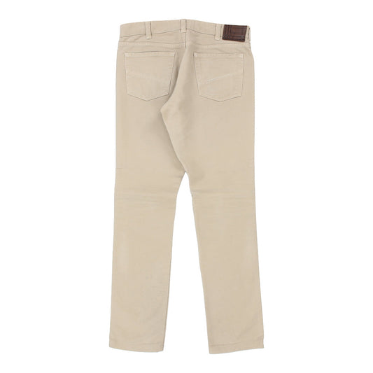 Vintage Burberry London Trousers - 34W 33L Beige Cotton