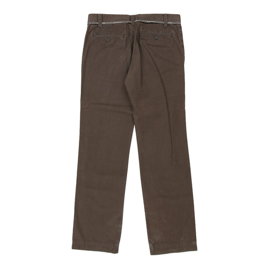 Vintage Moschino Jeans Trousers - 34W 34L Brown Cotton