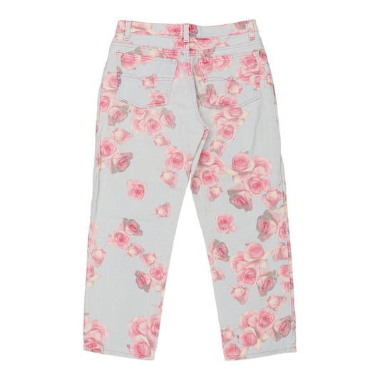 Vintage Blugirl Floral Trousers - 30W 25L Multicoloured Cotton Blend