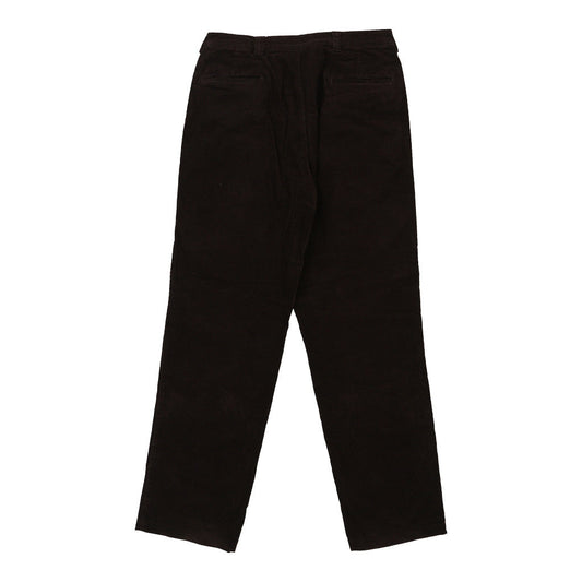 Vintage Armani Jeans Cord Trousers - 32W 32L Brown Cotton