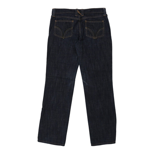 Vintage Low Tight Straight Dolce & Gabbana Jeans - 30W UK 10 Blue Cotton