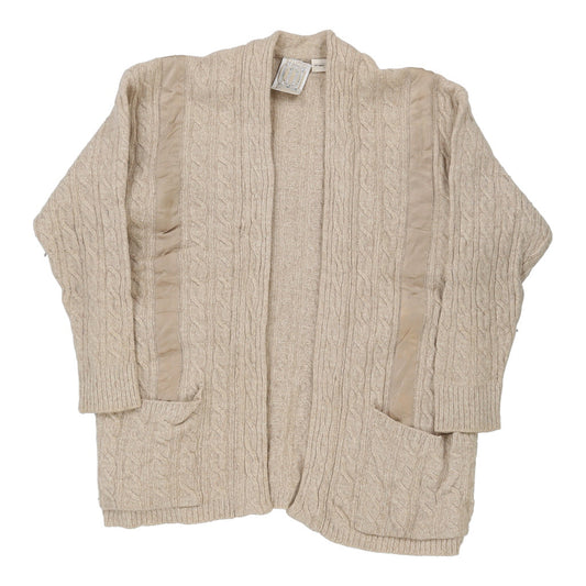 Vintage Studio 001 Gianfranco Ferre Cardigan - Medium Beige Virgin Wool
