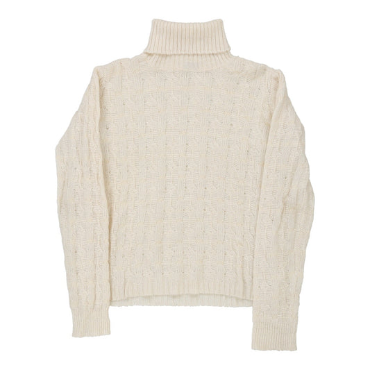 Vintage Versace Rollneck - XS Beige Alpaca