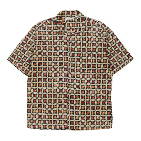 Vintage Pierre Cardin Short Sleeve Shirt - XL Multicoloured Cotton