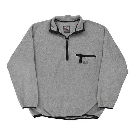 Vintage grey Think Pink Fleece - mens xx-large