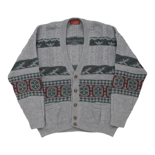Vintage grey Il Granchio Cardigan - mens large