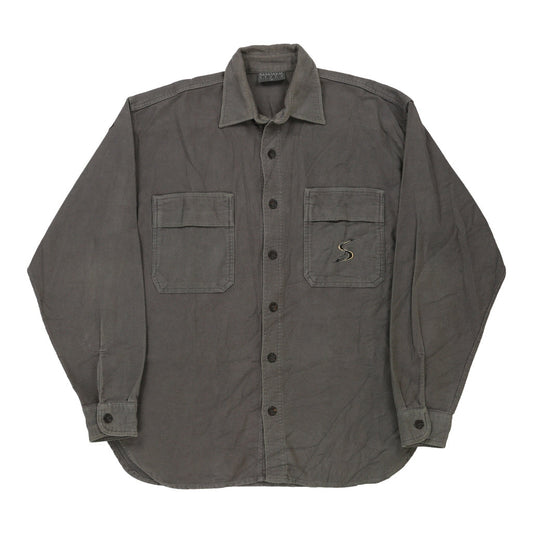 Vintage grey Simmer Style Overshirt - mens medium