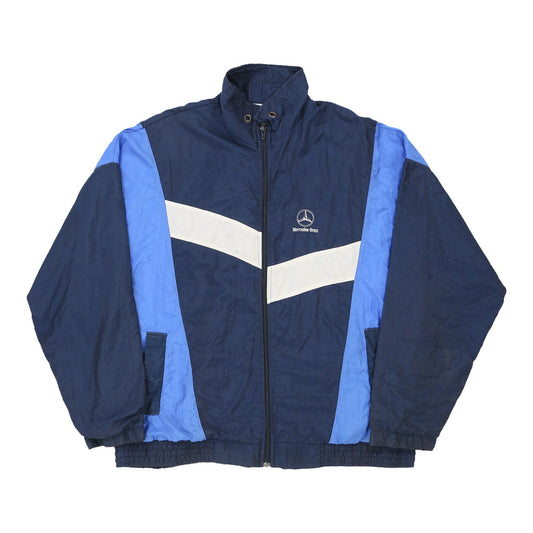Vintage blue Mercedes Track Jacket - mens x-large