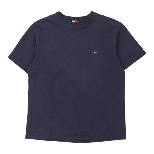 Vintage Tommy Hilfiger T-Shirt - Medium Navy Cotton