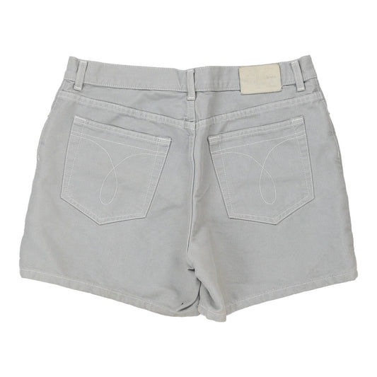 Vintage Calvin Klein Jeans Shorts - 34W UK 14 Grey Cotton