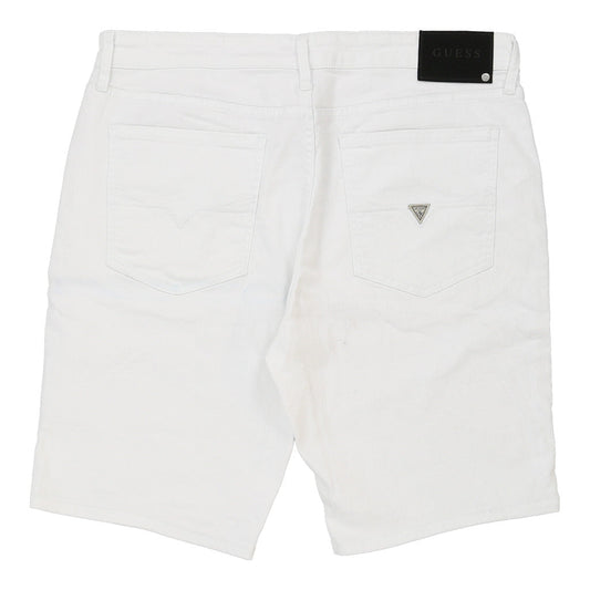 Vintage white Guess Denim Shorts - mens 37" waist