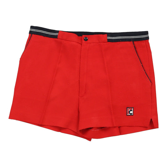 Vintage 1970's Tennis Unbranded Shorts - Medium Red Polyester