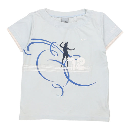 Vintage Age 14-15 Nike Graphic T-Shirt - XL Blue Cotton Blend