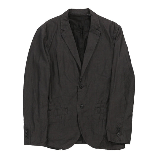 Vintage Armani Exchange Blazer - Medium Grey Wool Blend