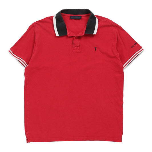 Vintage Trussardi Polo Shirt - XL Red Cotton