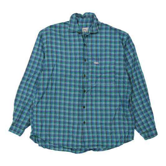 Vintage blue Rifle Flannel Shirt - mens x-large