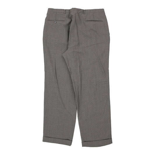 Vintage Christian Dior Trousers - 37W 30L Grey Cotton