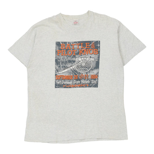 Vintage grey Fruit Of The Loom T-Shirt - mens x-large