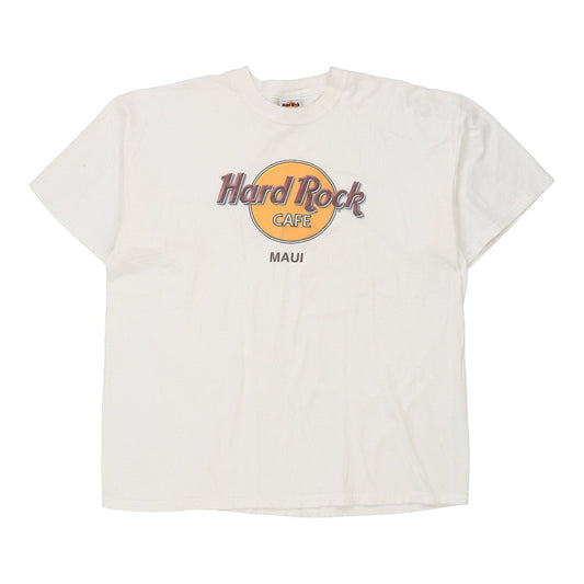 Vintage white Maui Hard Rock Cafe T-Shirt - mens large