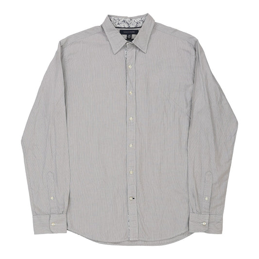 Vintage Tommy Hilfiger Shirt - Large Blue Cotton