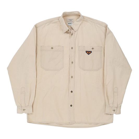 Vintage Avirex Shirt - Large Cream Cotton