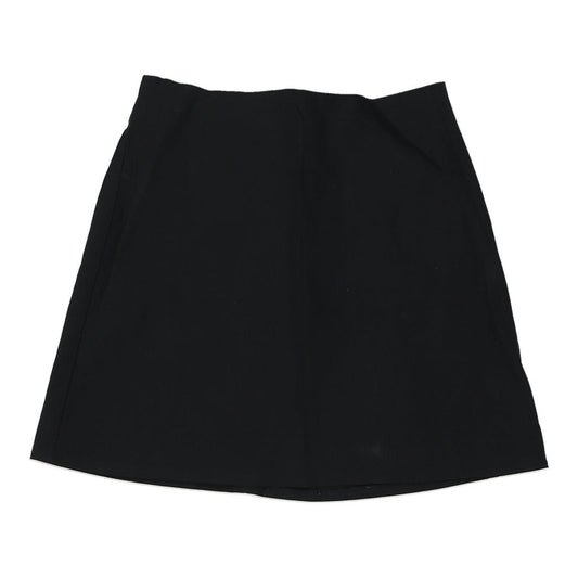 Vintage Pimkie Mini Skirt - 24W UK 4 Black Cotton Blend