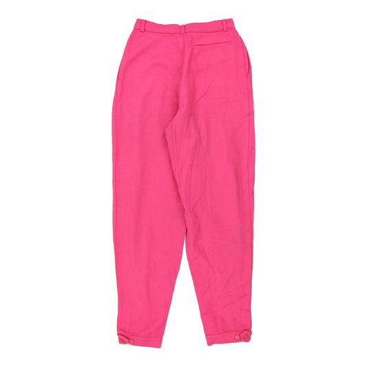 Vintage Jeanswest Trousers - 26W UK 6 Pink Wool Blend