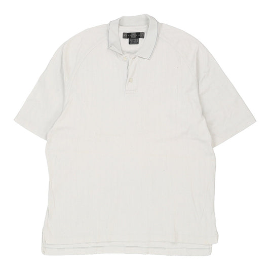 Vintage white Nike Polo Shirt - mens medium