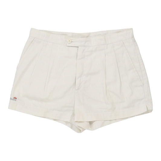 Vintage Ellesse Shorts - 32W UK 14 White Cotton
