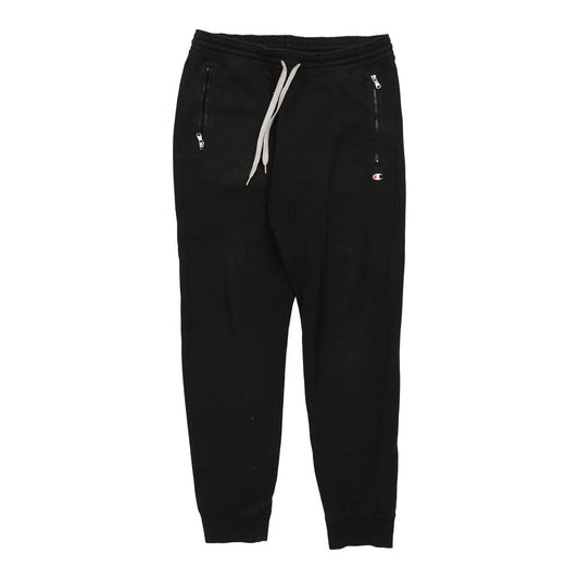Vintage Champion Joggers - Small Black Cotton
