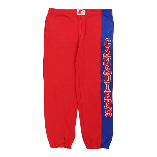 Vintage Canadiens Starter Joggers - 2XL Red Cotton