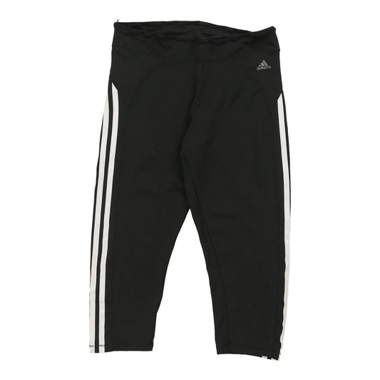 Vintage 3/4 length Adidas Leggings - Small Black Polyester
