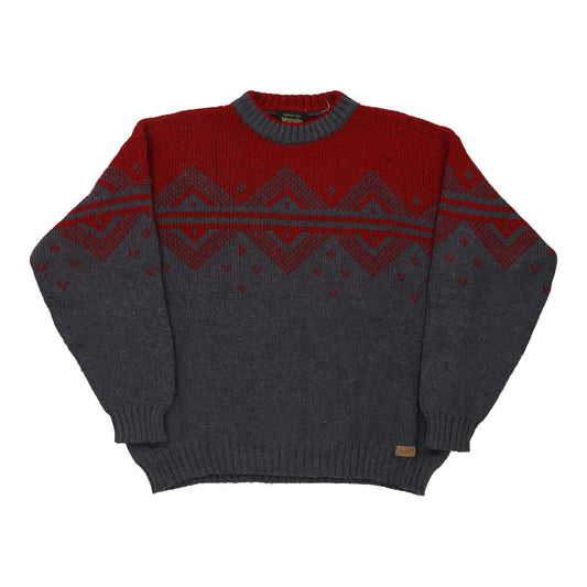 Vintage grey Wrangler Jumper - mens x-large