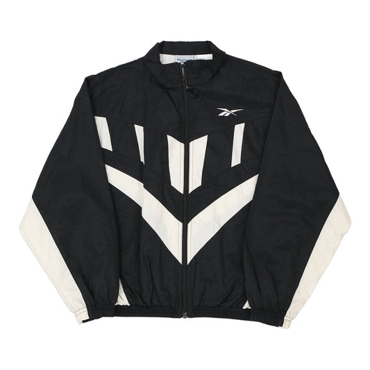 Vintage Age 10-12 Reebok Jacket - Medium Black Nylon