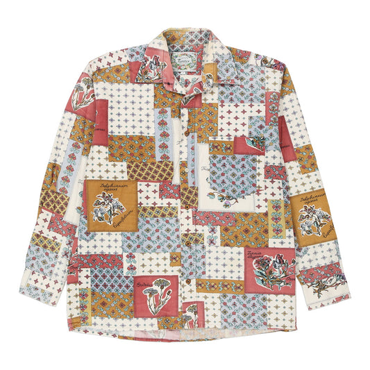 Vintage Tamtex Patterned Shirt - Large Multicoloured Cotton