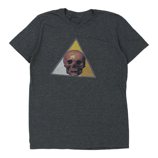 Vintage Unbranded Graphic T-Shirt - Large Grey Cotton