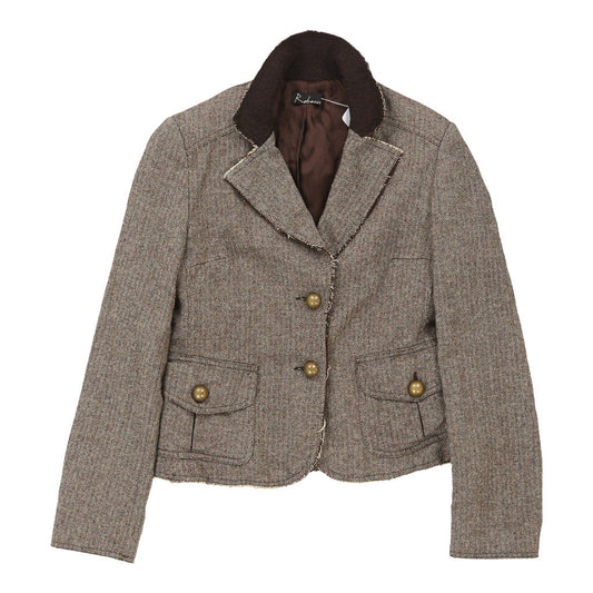 Vintage Rebecca Blazer - Small Brown Wool Blend