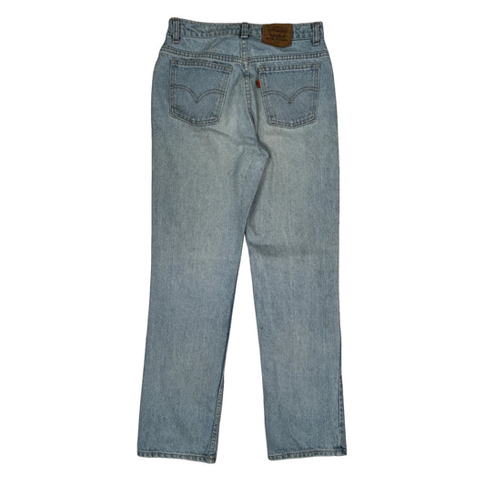 Orange Tab Levis Jeans - 30W 32L Light Wash Denim