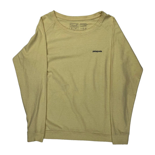 Patagonia Sweatshirt - Medium Yellow Cotton Blend