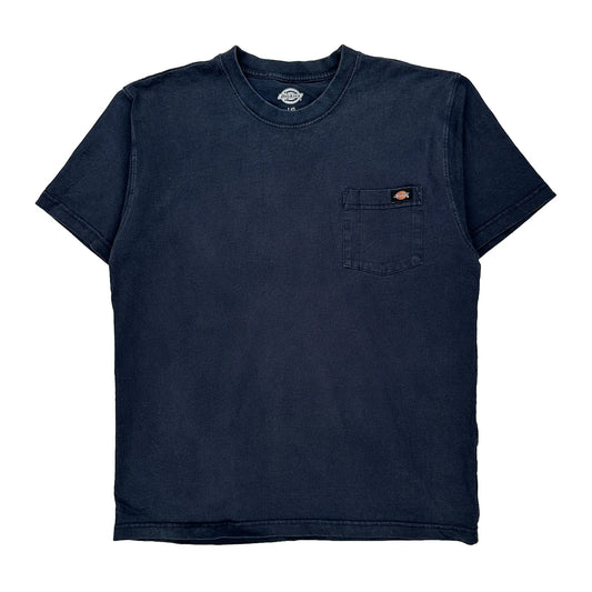 Dickies T-Shirt - Large Navy Cotton