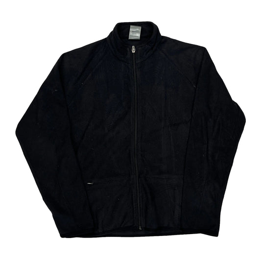 Nike Fleece Jacket - Small Black Polyester