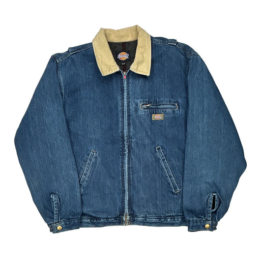 Dickies Collared Denim Jacket - Medium Blue Denim